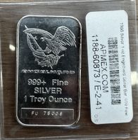 Engelhard Silberbarren 1 oz 999+ Fine Reinheit