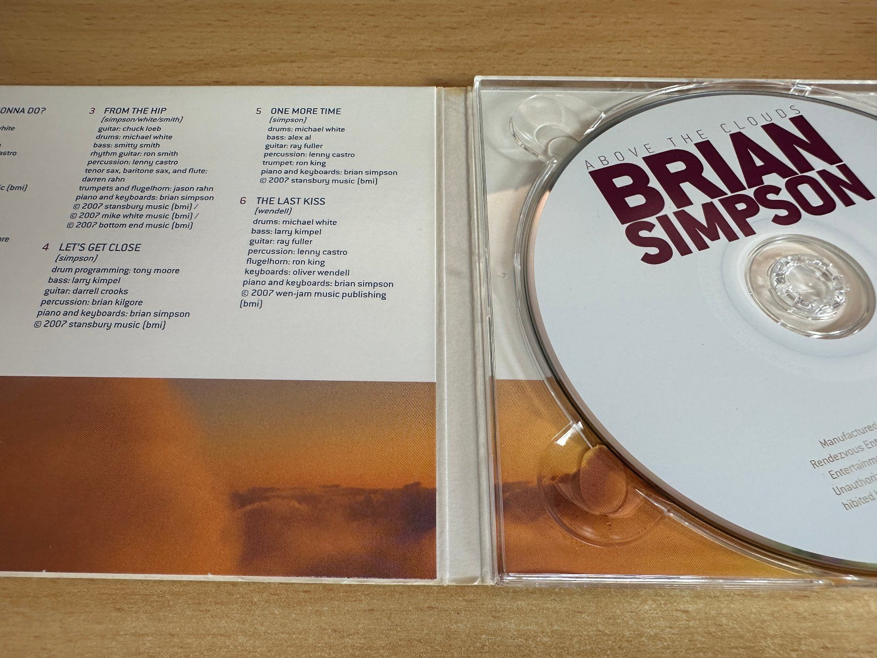 CD: Brian Simpson – Above The Clouds – Usato da Rikon im Tösstal venduto da Alpenmutz 2