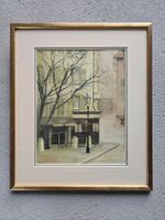 Aquarell "In der Stadt Genf", Jean Yves Verne (F), 1990