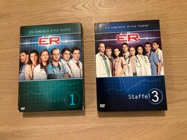 E.R. Emergency Room Staffel 1 + 3 | 8 DVDs | George Clooney 
