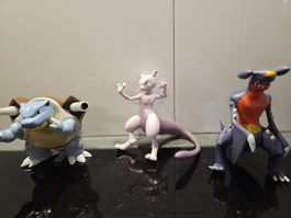 Pokemon Figuren Set Blastoise Mewtu Garchomp