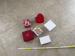 Diverse Geschenkboxen/ Schachteln, 5 Stk., neuwertig!