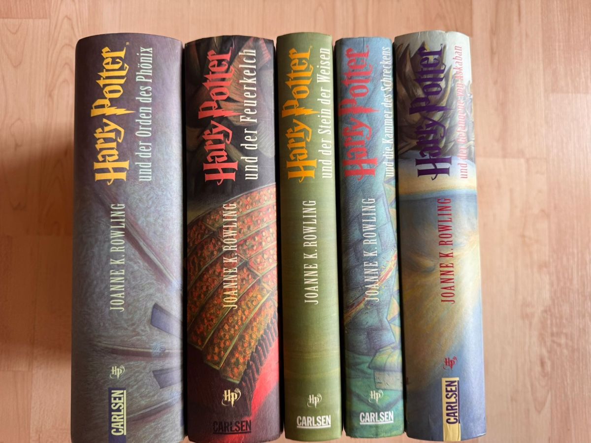 Libri: Harry Potter Bücher-Set, 5 Bänder – Nuovo (secondo la descrizione) da Einsiedeln venduto da zue_82pm 1