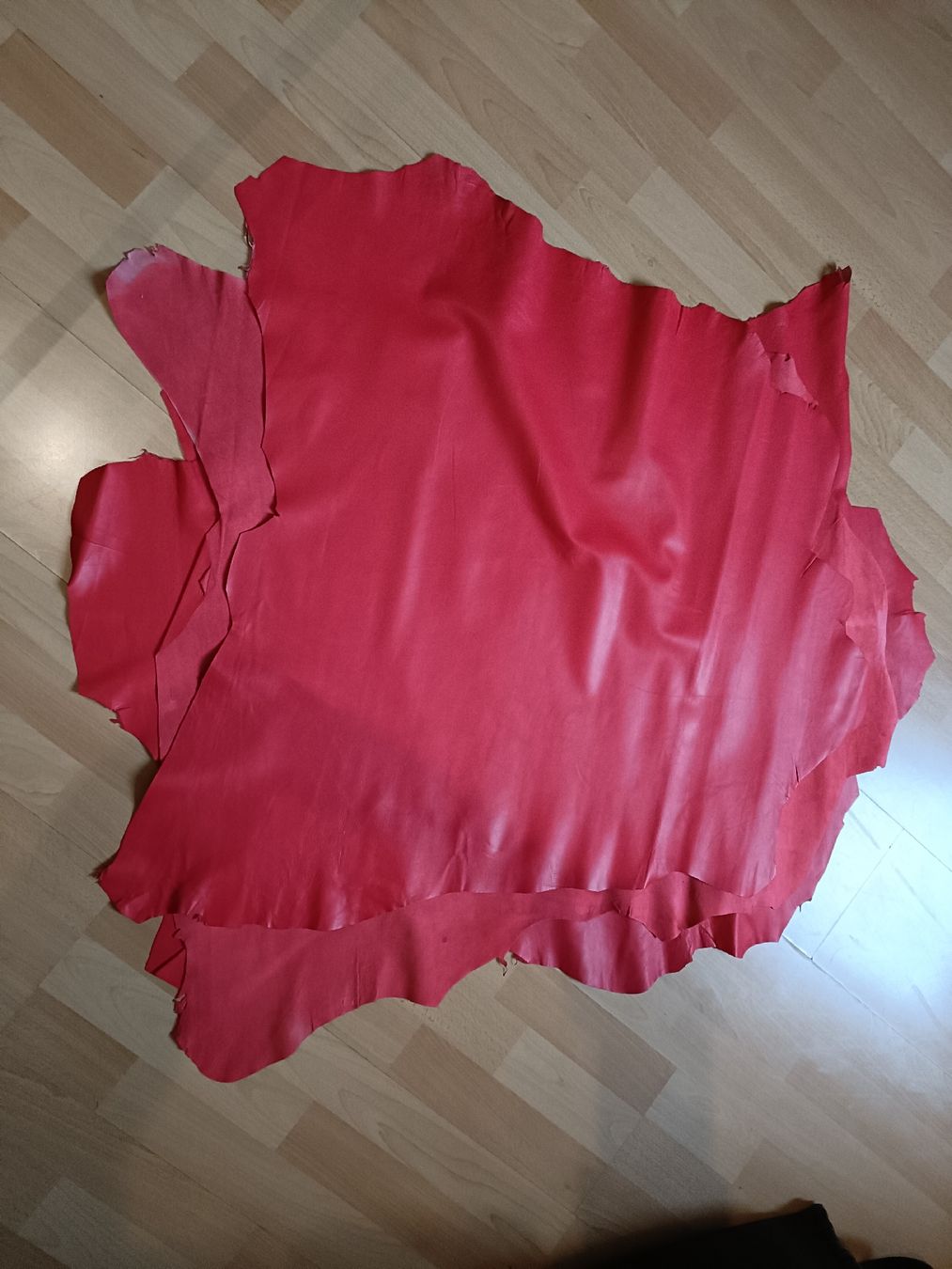 Stoffe: Leder Häute, 4 Stück, rot, Ziege – Neu (gemäss Beschreibung) aus Basel von destiny2010