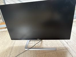 Monitor AOC schwarz mit Standfuss, gebrauchter Zustand
