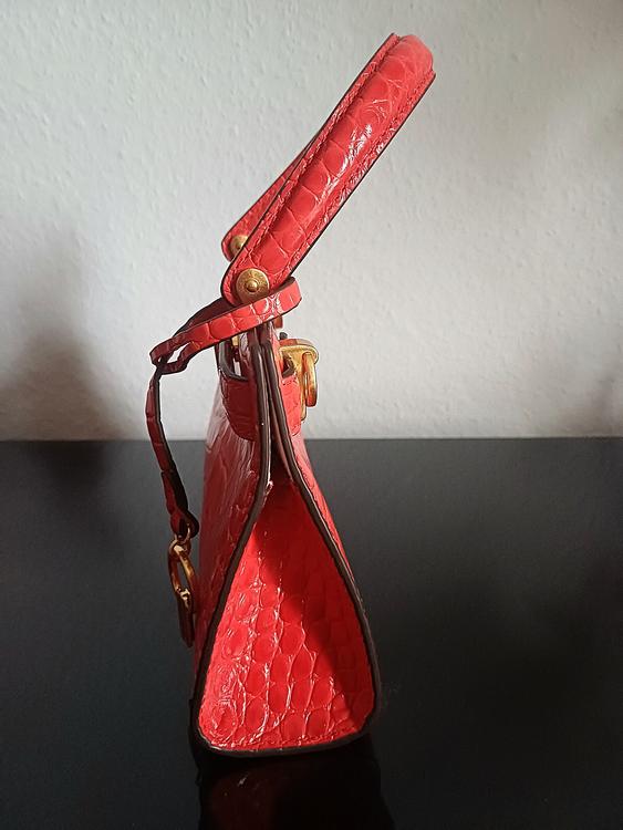 Tory Burch Mini Lee Radziwill Petite Bag Brilliant Red Leather