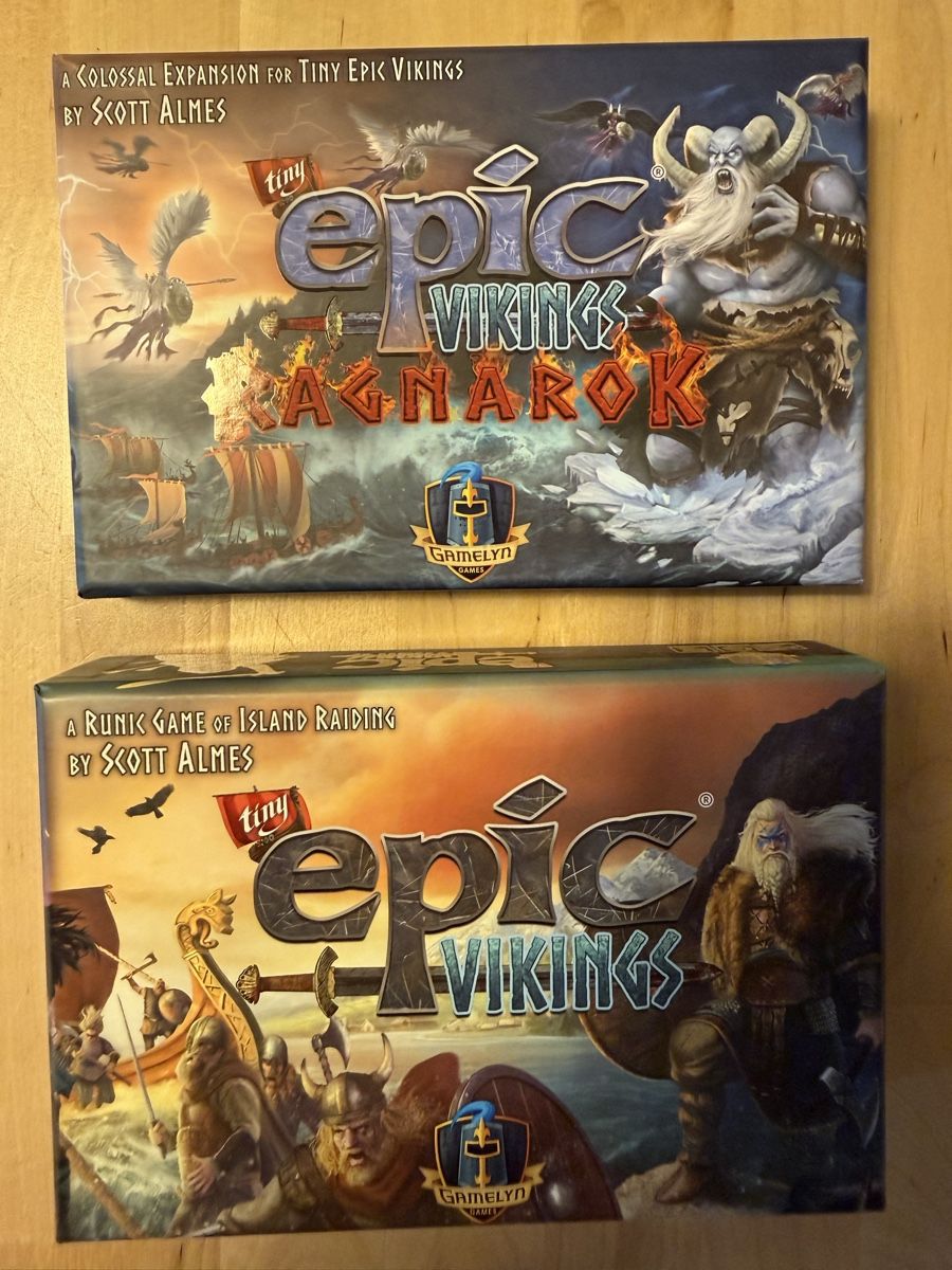 Spiele: Tiny epic Vikings + extension Ragnarok – Neu (gemäss Beschreibung) aus Meinier von fabdab