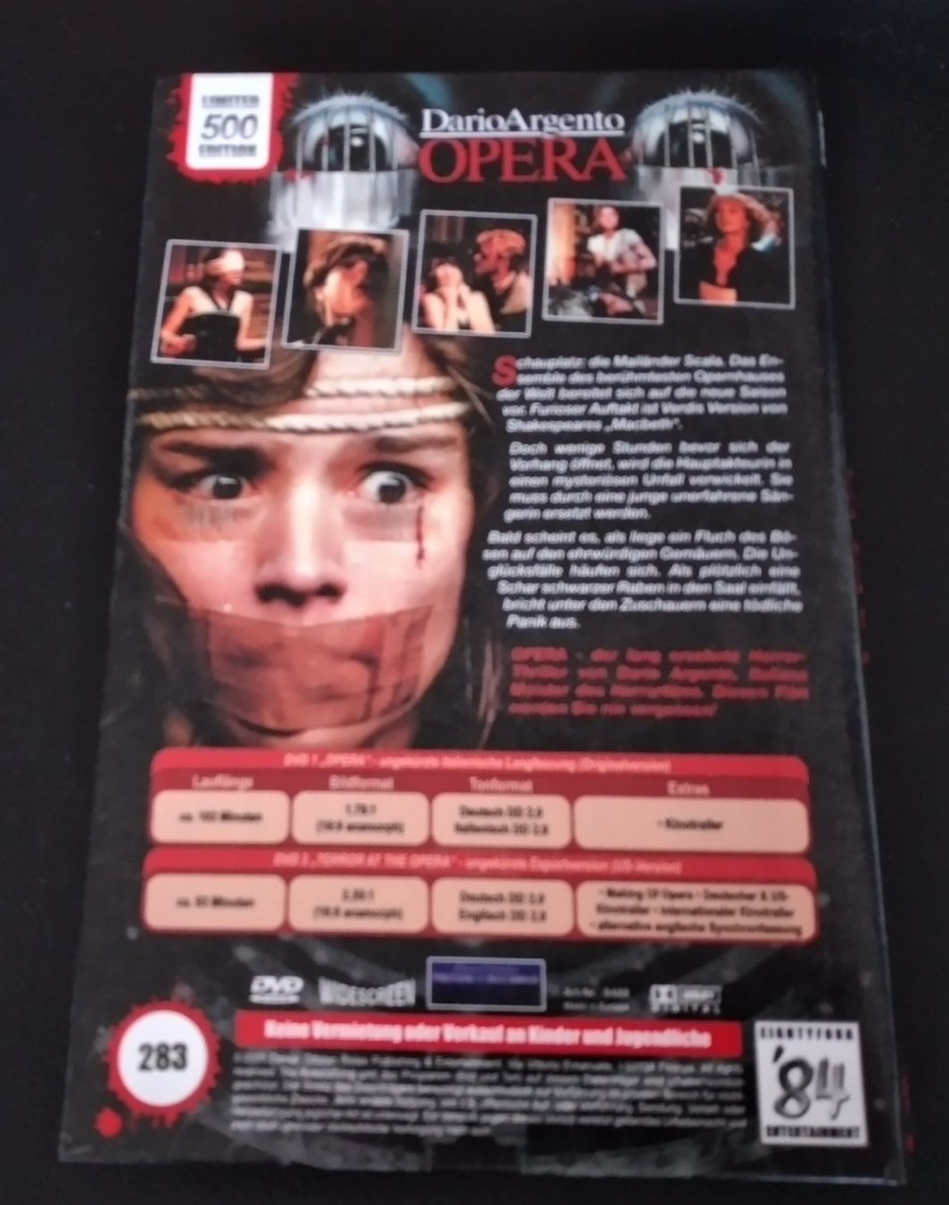 Alle DVDs: Dario Argento Opera uncut große Hartbox – Gebraucht aus Dietwil von Vrilodin 1