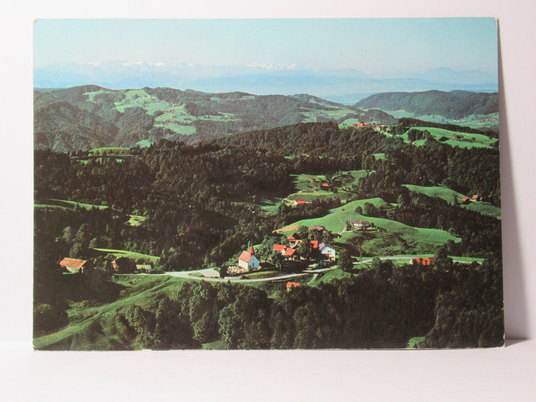 Cartes postales: Sternenberg , Kirche ,  Flugaufnahme  1974 – D'occasion à Grenchen par Bluemchen1900