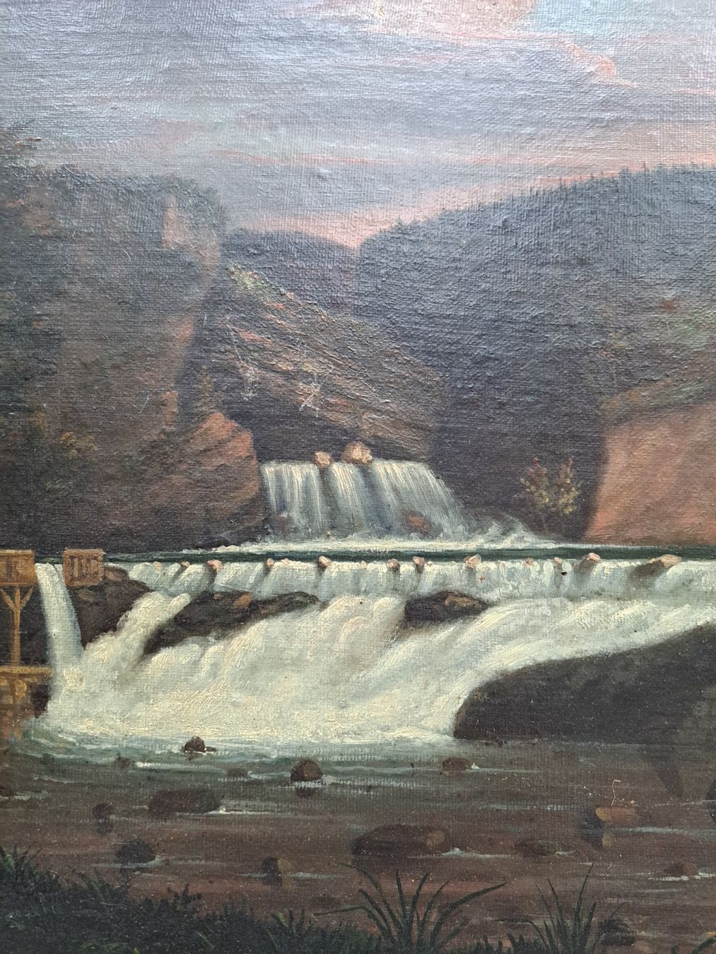 Gemälde: Gemälde antik (Rheinfall) – Gebraucht aus Willisau von afb123 4