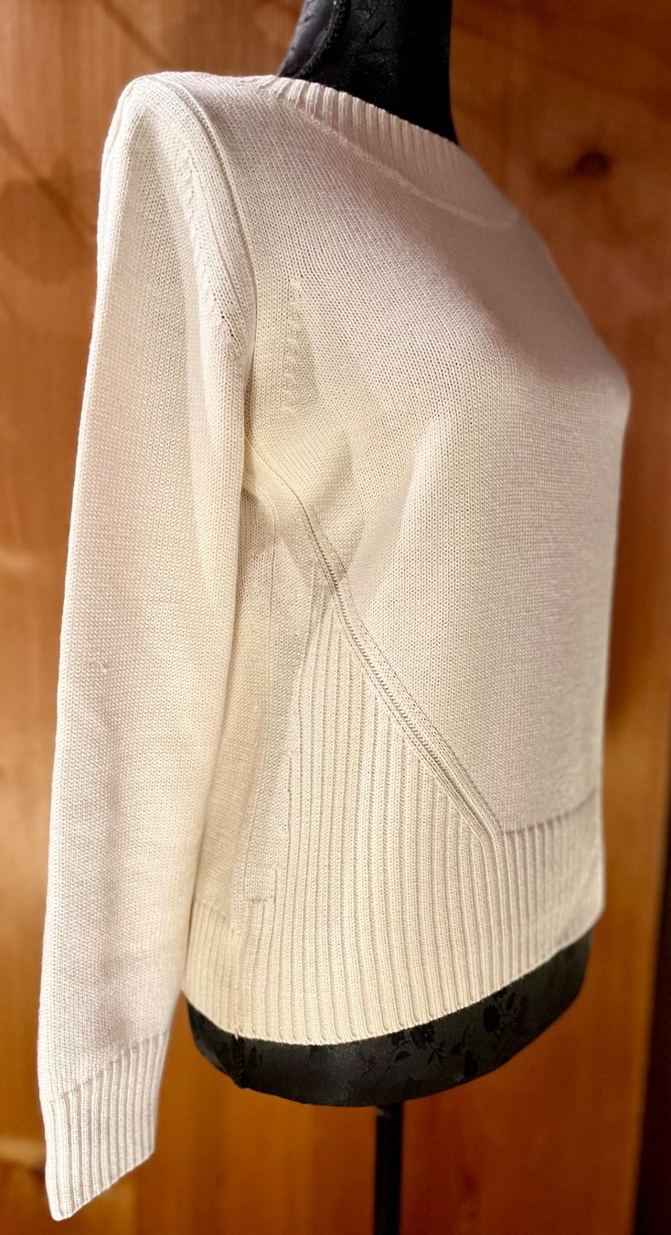 Maglioni & Felpe: Edler CASSIS Feinstrick-Pullover in Creme, Gr. 36-38 – Nuovo (secondo la descrizione) da Arbon venduto da KaSaBo 6