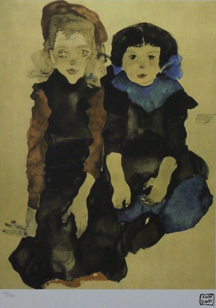 Poster & Bilder: EGON SCHIELE  HANDNUMMERIERT DRUCKSIGNIERT MIT ZERTIFIKAT – Gebraucht aus Gersau von kunst-online 1