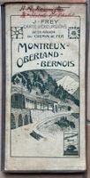 Carte d'excursions région chemin de fer MOB 1:75'000 - 1909