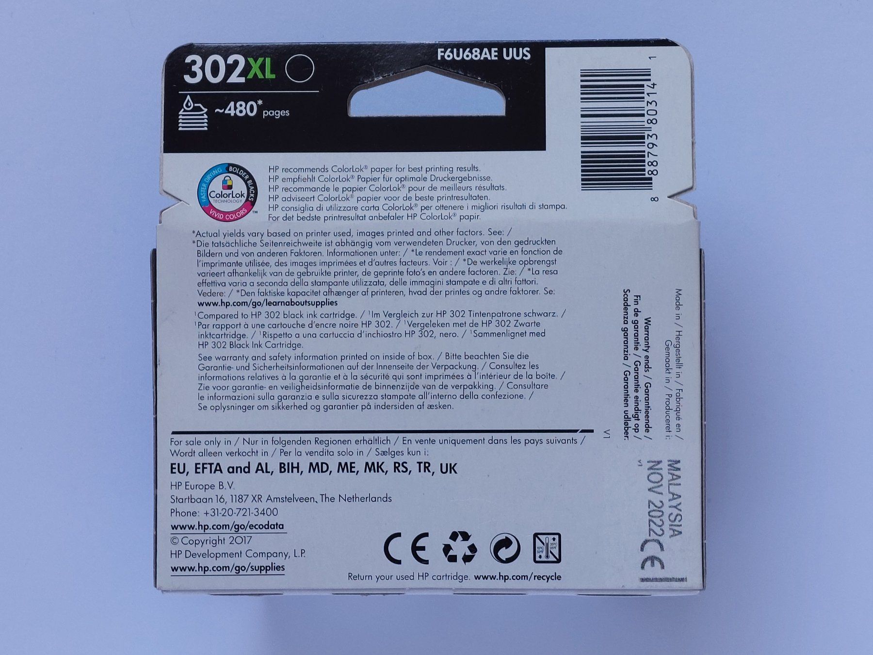 Hewlett Packard Cartucce per stampanti & toner: Tintenpatrone HP 302XL Schwarz – Nuovo e nell'imballaggio originale da Liebefeld venduto da Helveticus6 1