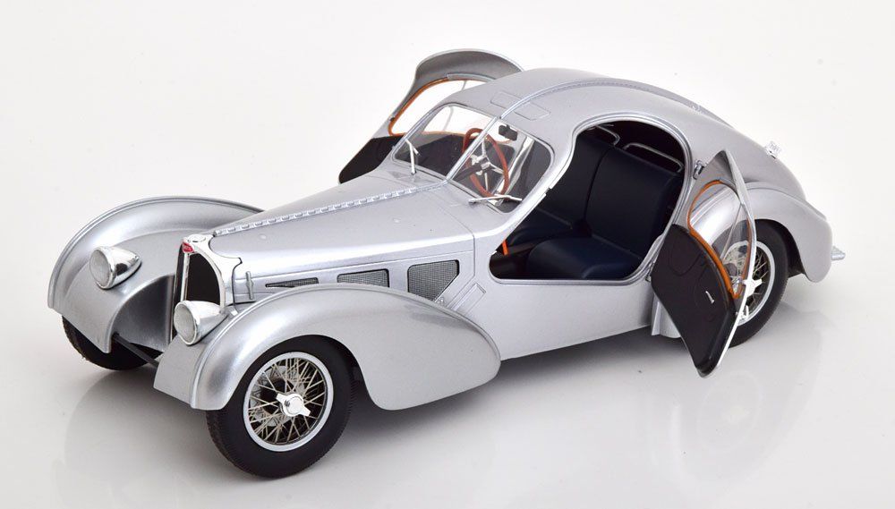 Bugatti Modellini d'auto: BUGATTI TYPE 57C ATLANTIC SILBER 1:18 SOLIDO – Nuovo e nell'imballaggio originale da Suhr venduto da Moebelsiralfred 1