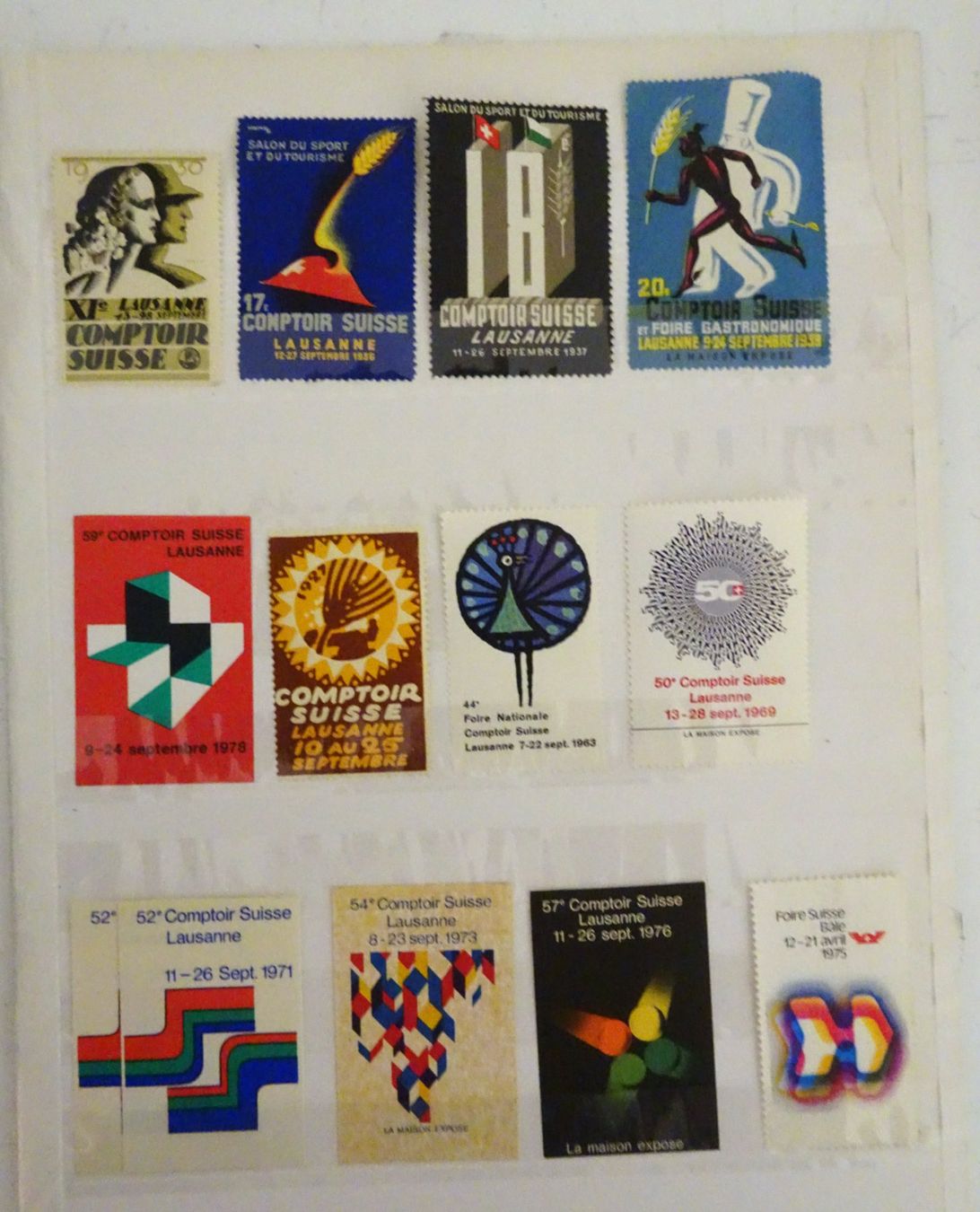 Alle Briefmarken: Vignetten Comptoir Suisse + – Gebraucht aus Feldbrunnen von MarcusSO