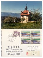 Epautheyres Essertines Yverdon Gros-de-Vaud Letzttag Post