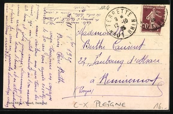 Cartes postales: AK Pleigne, Neu Mühle, 1925 – D'occasion à Berlin par bartko-reher 1