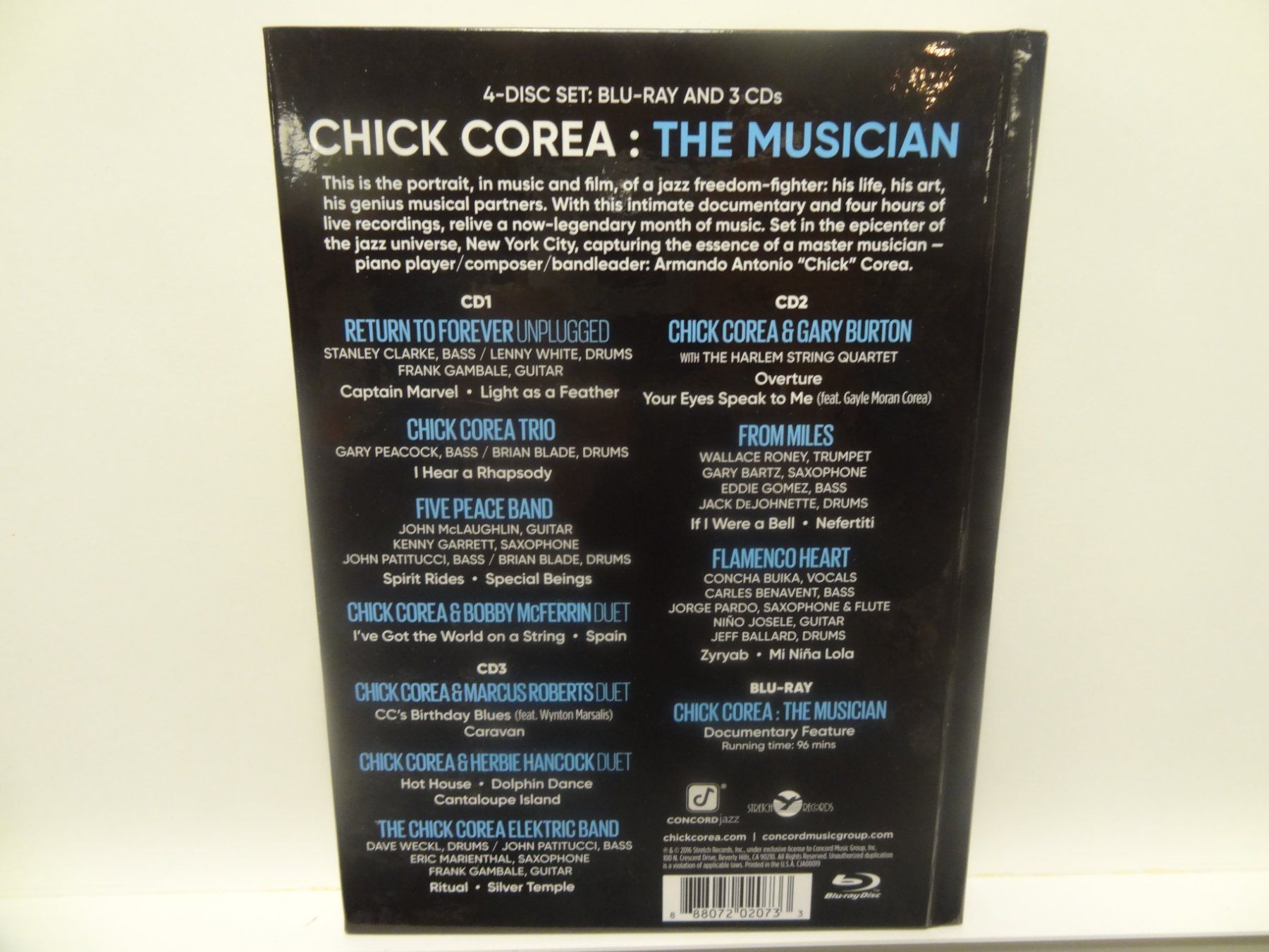 CD: Chick Corea - The Musician - Blu-Ray & 3CDs – Usato da luzern venduto da musicandart 1