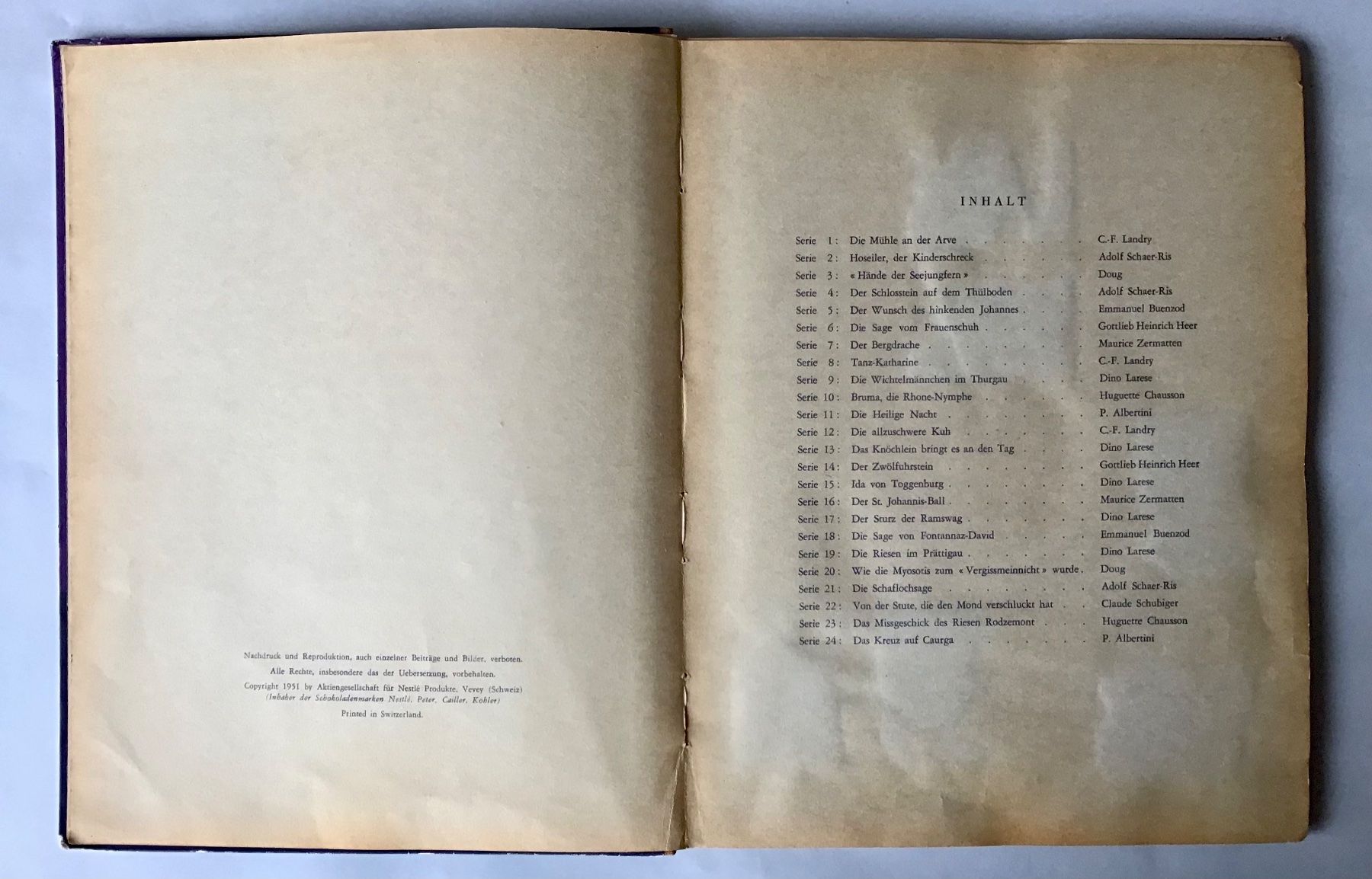 Bücher: Schöne Schweizer Sagen - Märchenbuch - Illustriert – Gebraucht aus Bubendorf von Alpenheidi 2
