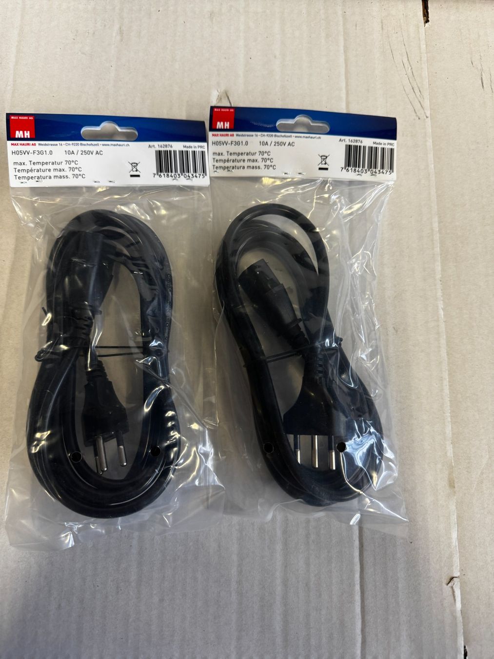 Kabel: 2er Set 2m Gerätekabel (A220) – Neu und originalverpackt aus Däniken SO von Profog1 1