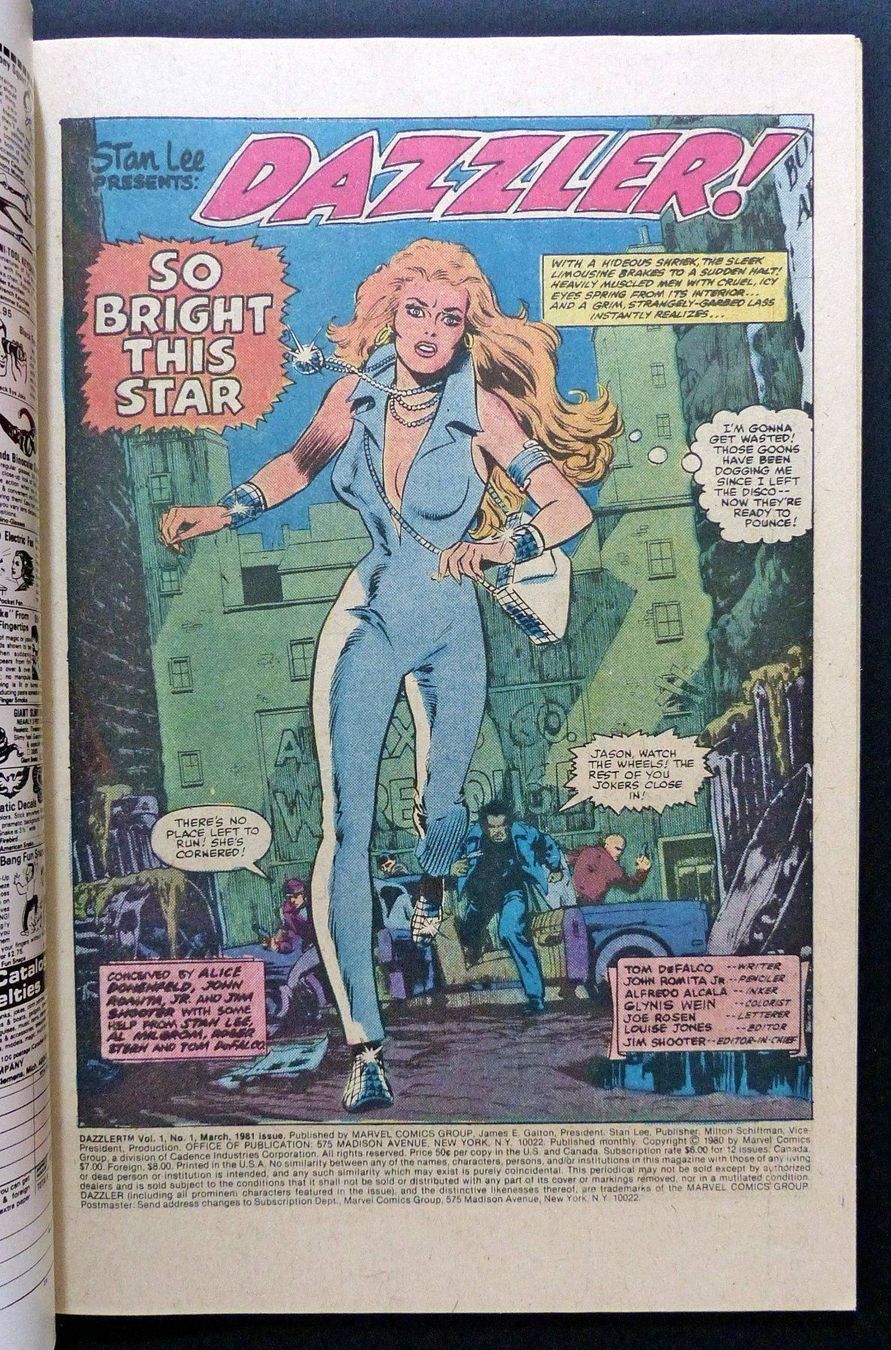 Fumetti: DAZZLER #1 KEY ISSUE 🔑 MARVEL X-MEN ERROR VARIANT 1981 USA – Usato da Lugano venduto da YouWantUS 2