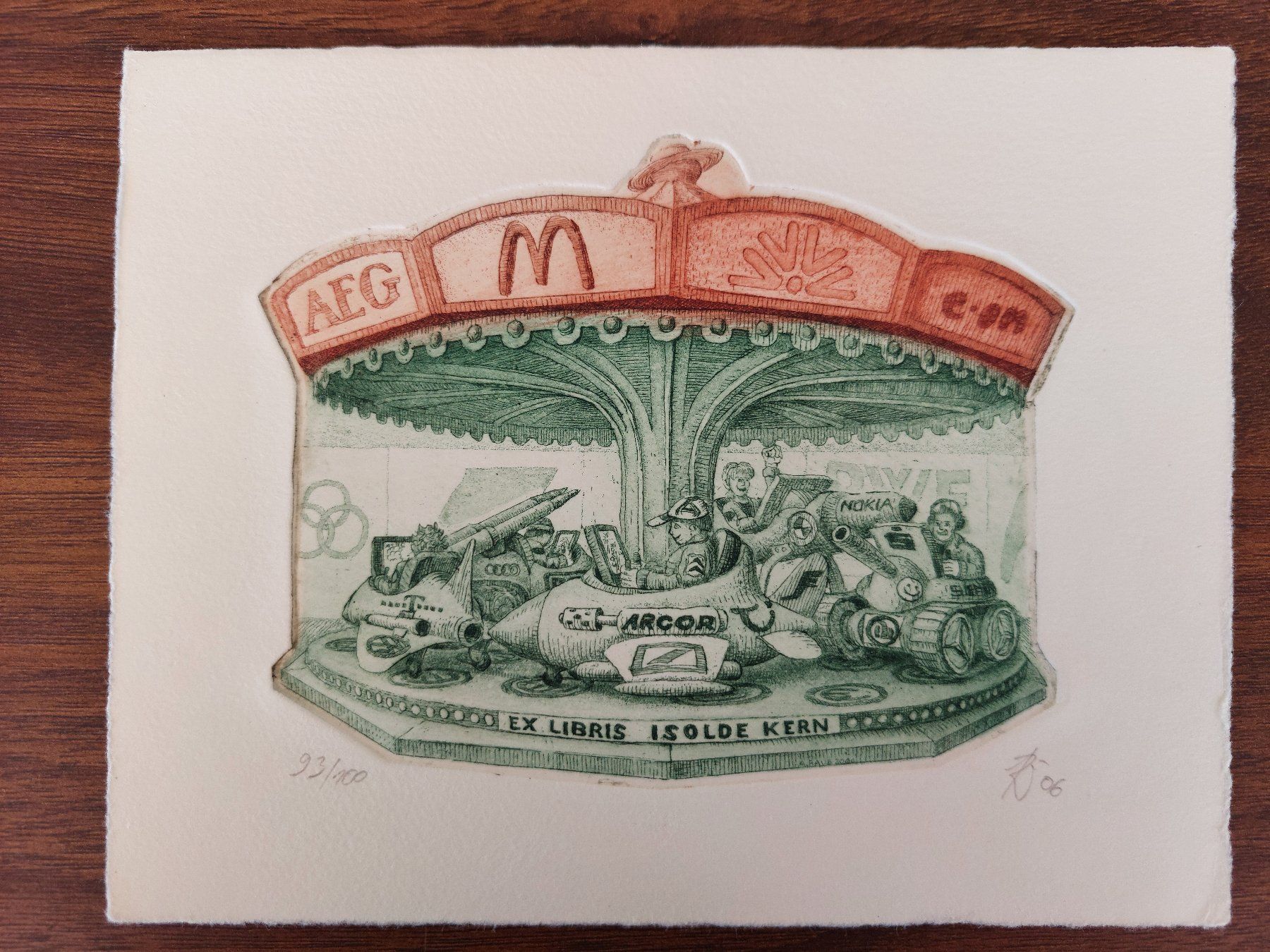 Dipinti: Exlibris Andreas Raub - Original Radierung signiert – Usato da Obfelden venduto da Exlibris-Art