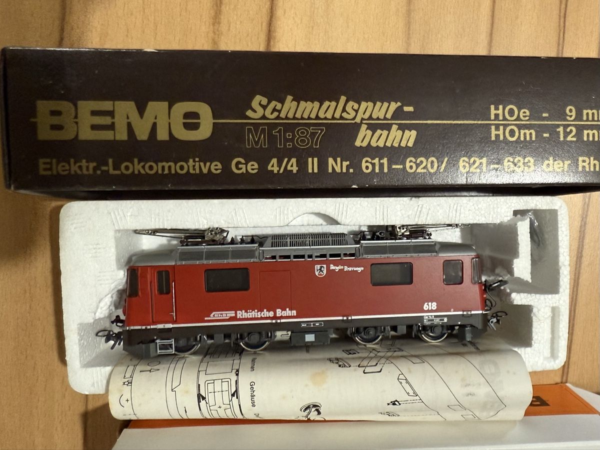 Bemo Modelleisenbahnen: BEMO 618 RhB Zug, Gleichstrom, Top Zustand, – Gebraucht aus Winikon von cabriofan01 1