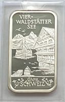 schöner 1 Silber-Unzen-Barren (31,1 Gr.) VIERWALDSTÄTTERSEE