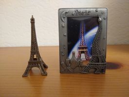 Eiffel Tower Picture Frame & Figurine Set
