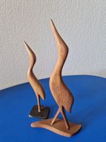 vintage Holz Skulpturen : Vögel