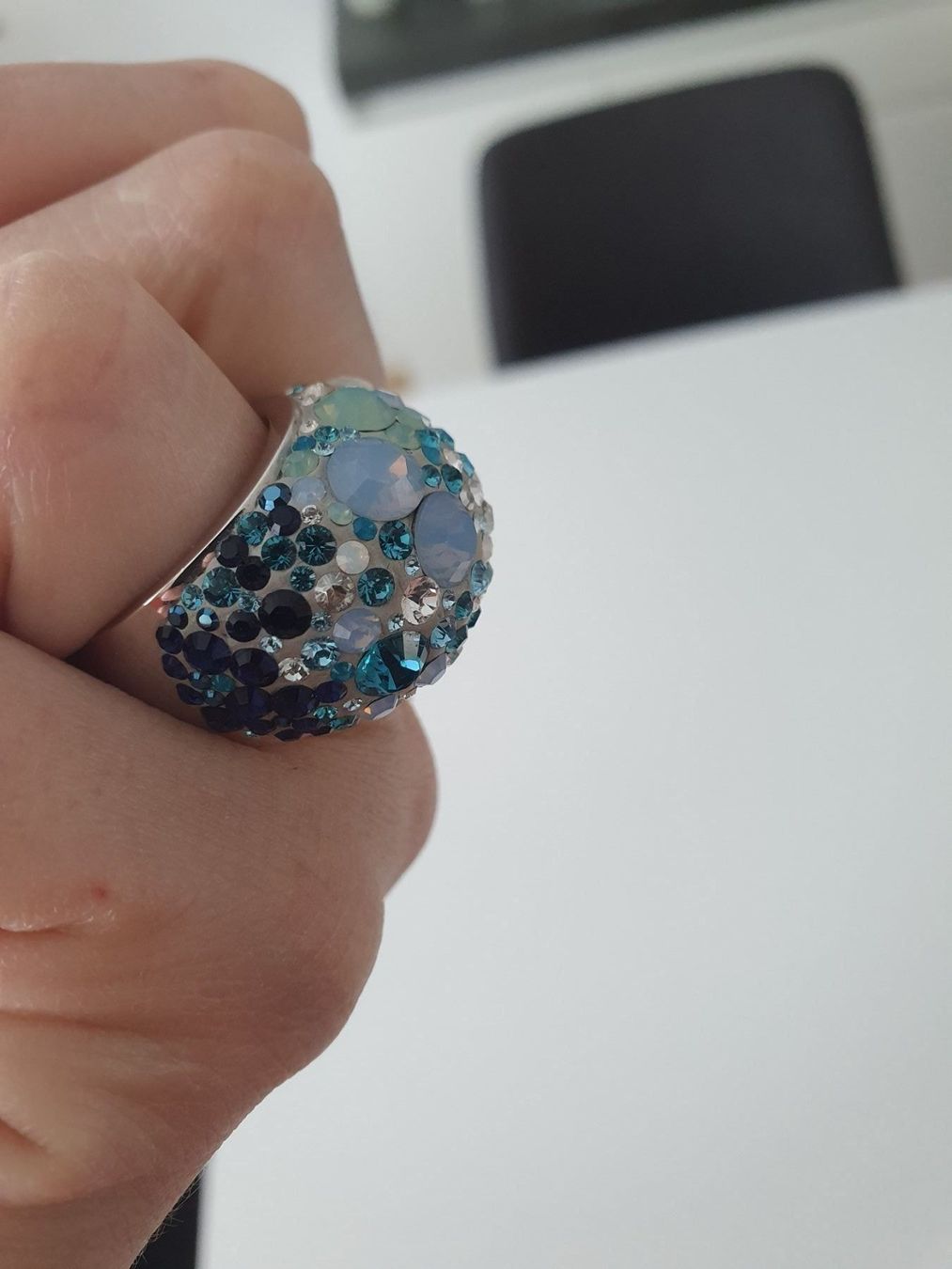 Swarovski Anelli: Swarovski ring chic multi blue – Nuovo (secondo la descrizione) da Steinmaur venduto da DS89 4