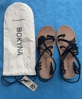 Bokyna Sandalen schwarz Gr. 37 edel, bequem mit Korksohle