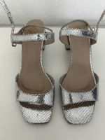 Vera Pelle Sandalen Damen silber Grösse 38 neu