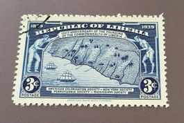 Liberia 1940 schiffe alte briefmarke
