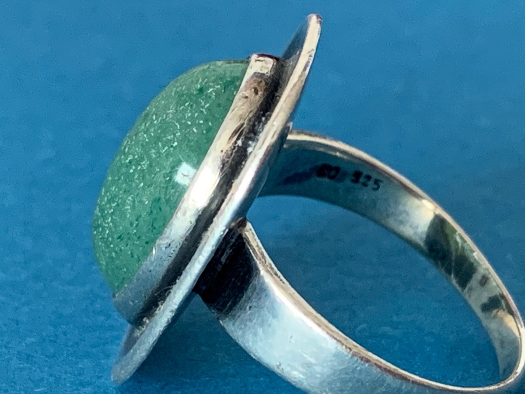 Anelli: Silberring mit grünemStein (54) – Usato da Dittingen venduto da Bijoubelle 3