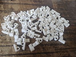lego 11458 lot de 100 pièces White Plate, Modified 1 x 2
