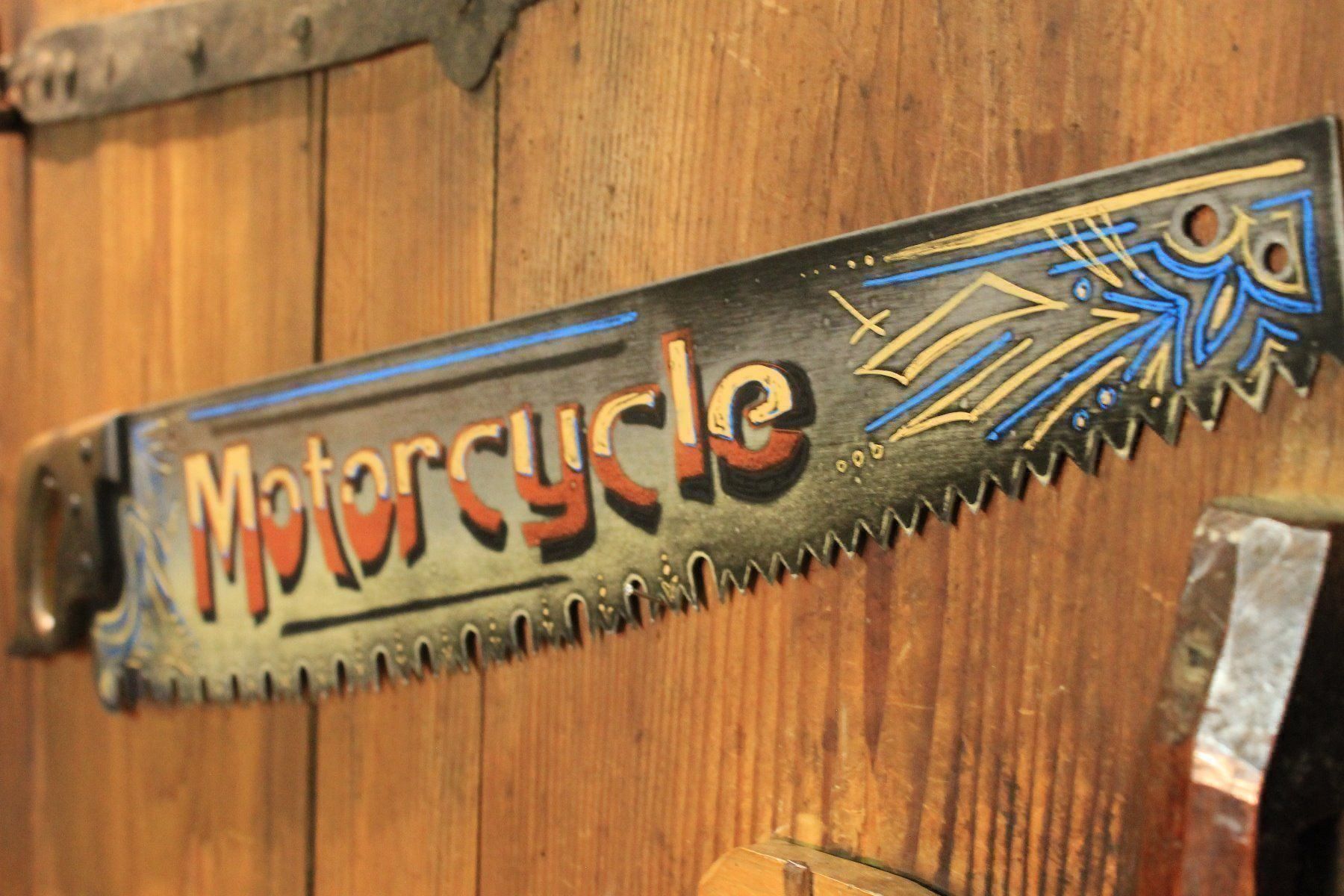 Seghe: Säge "MOTORCYCLE", Pinstriping!!! Harley – Nuovo (secondo la descrizione) da Willisau venduto da Pzm81 5