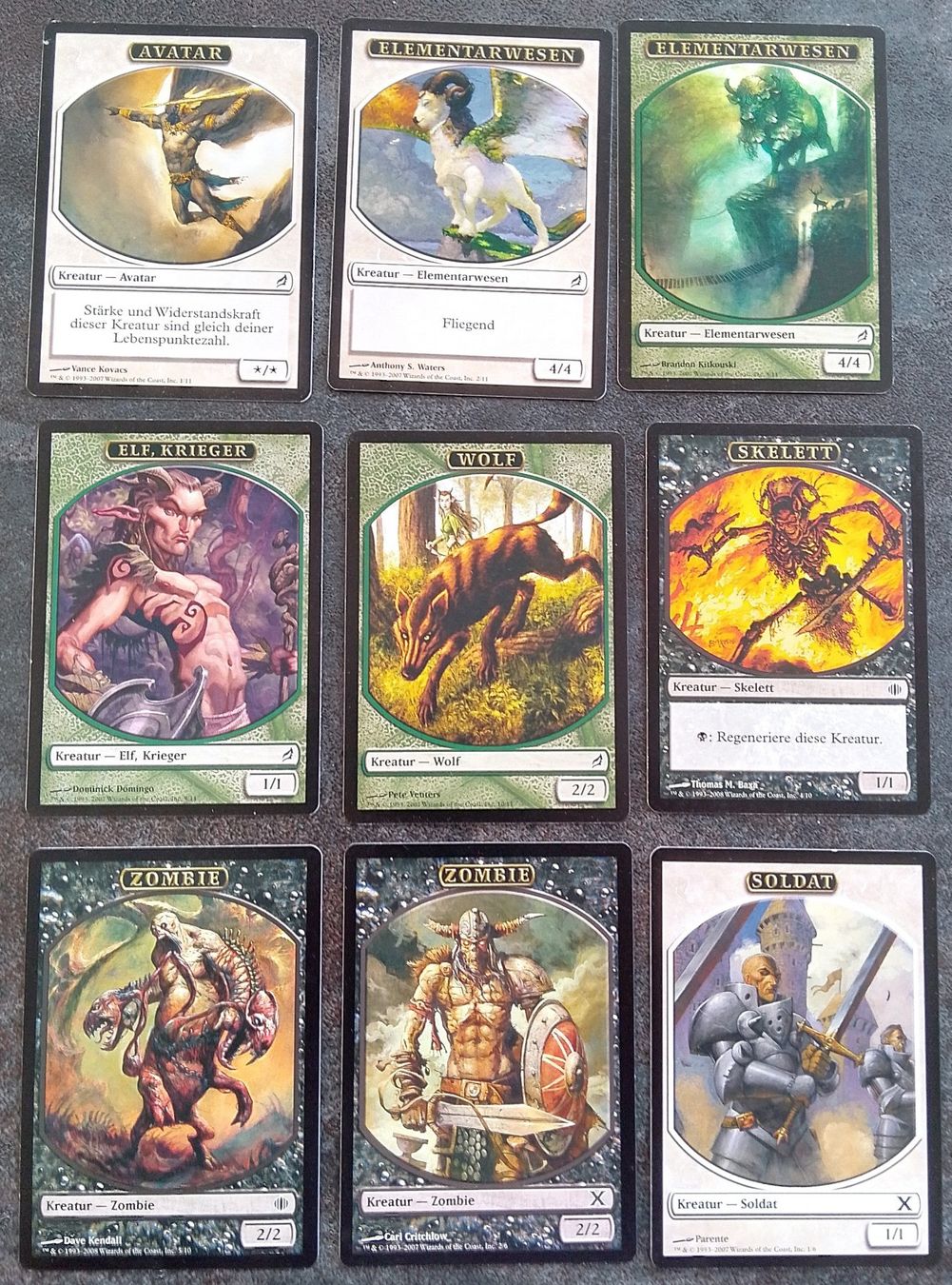 Magic The Gathering Carte collezionabili: Magic the Gathering Token Lorwyn usw. 9 Stück – Usato da Wohlen AG venduto da salamanderspielwaren