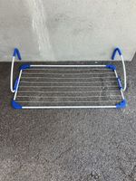 Wäscheständer Balkon/Heizung, faltbar weiss/blau, neuwertig 