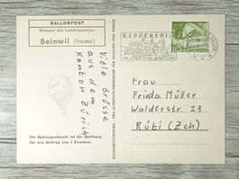 TR12 Carte Postale + Timbre Suisse 1959