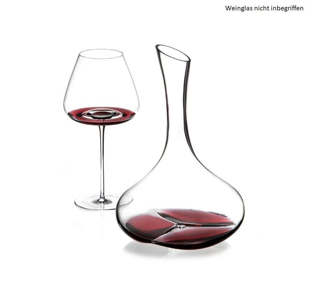 Caraffe: Zieher Pebble Decanter Karaffe aus Borosilikatglas – Nuovo e nell'imballaggio originale da Kägiswil venduto da pebart