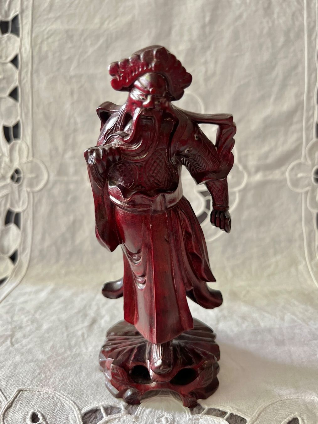 Statuette: Chinesische Figur Holz geschnitzt 18cm – Usato da Frenkendorf venduto da Only1 1