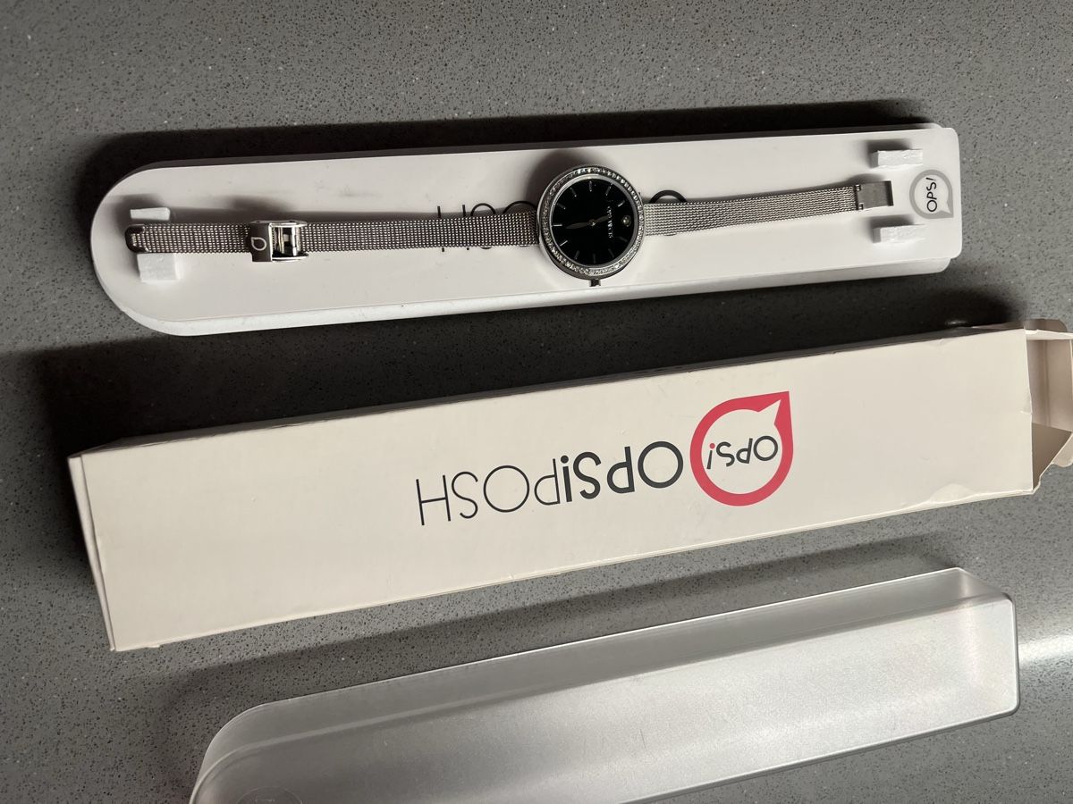 Orologi: Orologio Ops Objects Argento e nero con cristalli Nuovo! – Nuovo e nell'imballaggio originale da Osogna venduto da lil_kfs9 3