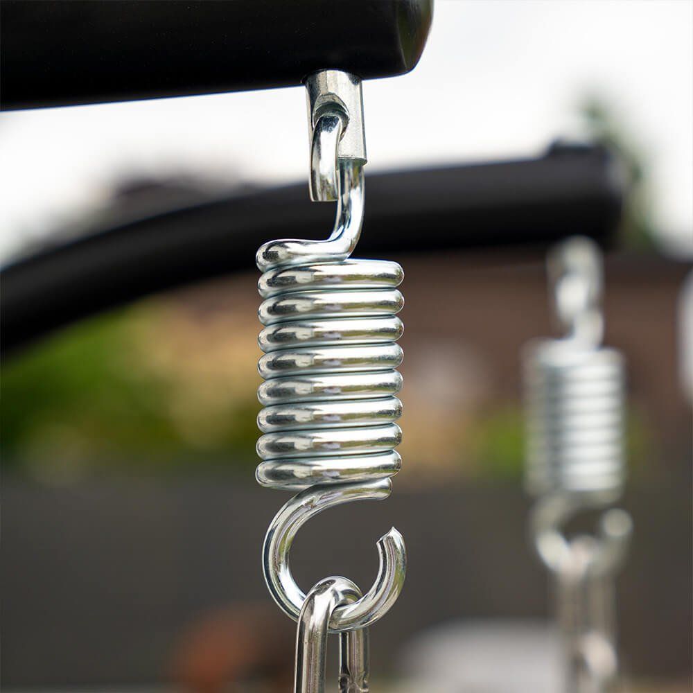 Poltrone pensili da giardino: Hängesessel BOHO aus Seilgeflecht - GRAU - 2 Sitzer – Nuovo e nell'imballaggio originale da Wallenwil venduto da toesstal-vertrieb 3