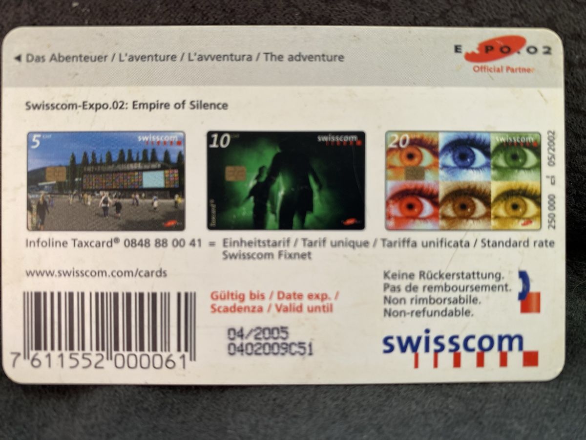 Schede telefoniche: Taxcard S2 – Usato da Lausanne venduto da babacard10 1