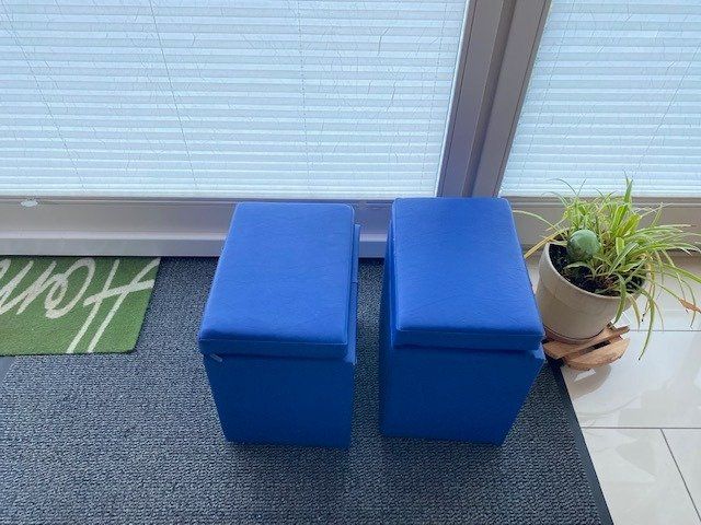 Sgabelli: 2 marineblaue Klapp-Hocker, variabel einsetzbar! – Usato da Zürich venduto da Hallo0109 2