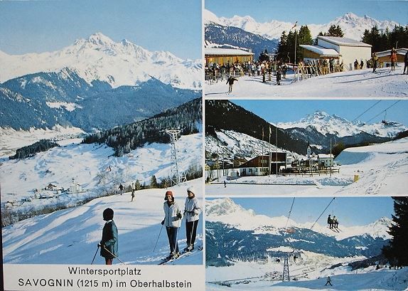Ansichtskarten: SAVOGNIN Skilift Sessellift Martegnas – Gebraucht aus Jona von philajona