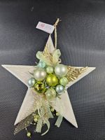 Weihnachten Stern Weihnachtsstern Grün Gold Engelsflügel