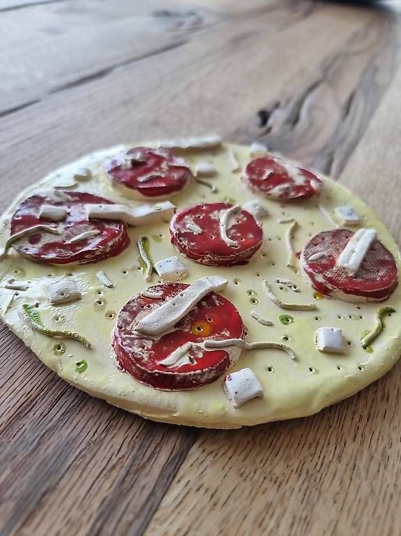 Tutte le decorazioni: Deko Keramik Pizza Handarbeit  – Usato da Ostermundigen venduto da d-p73 4